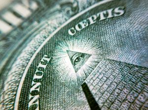 A pirâmide que tudo vê nas notas de dólar (Getty Images)