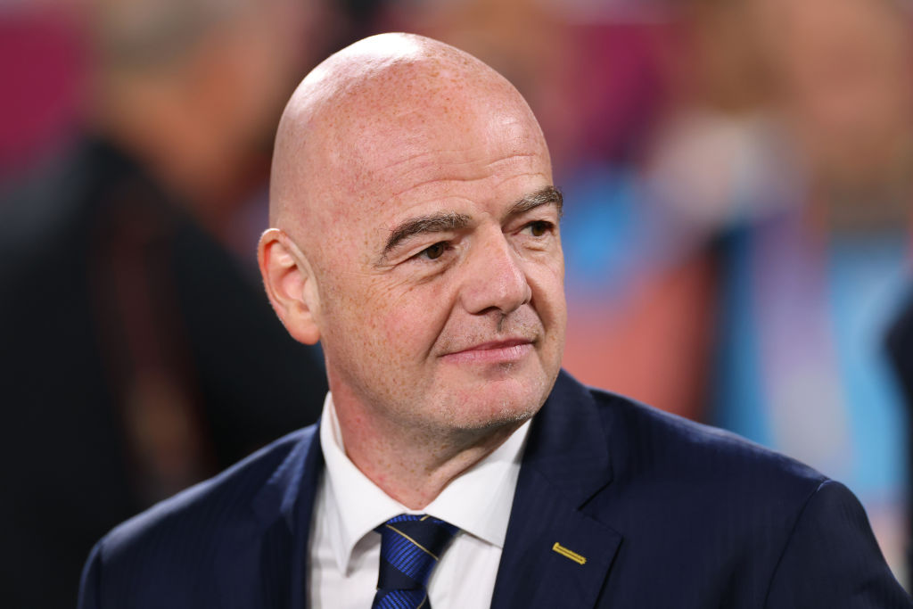 O presidente da FIFA, Gianni Infantino, durante a Copa do Mundo Feminina da FIFA Austrália e Nova Zelândia 2023 em 20 de agosto de 2023, em Sydney, Austrália. (Marc Atkins / Getty Images)